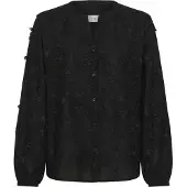 Cream Chemisier 'Hilda' noir