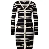 Derhy Robes en maille 'CANDY' noir / blanc