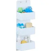 Relaxdays Organiseur avec 3 paniers de rangement (25 cm, 4 l, 1x)