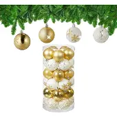 Relaxdays Ensemble de boules de Noël (30x)
