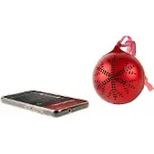 BigBen Interactive Bigben Haut-parleur portable Bluetooth EPOK Boule de Noël lumineuse rouge AU390155