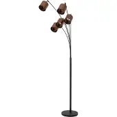 Lucide Lampe de pied à 5 lumières Rankos Noir