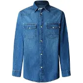Pepe Jeans Chemise bleu denim