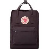 Fjällräven Sac à dos 'Kånken' violet foncé / rouge clair / blanc