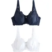 Next Soutien-gorge bleu marine / blanc