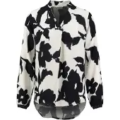 Key Largo Chemisier 'Lorelei' noir / blanc