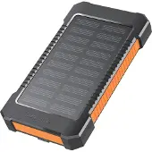 Logilink PowerBank 6 000 mAh 10 W Cellule solaire Noir/Orange