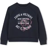 Zadig & Voltaire X60436 Sweatshirt Noir 10 Years Fille