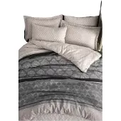 L'essentiel Maison , Begonvilla- EPJ6441, Gris, couettes, 65% coton / 35% polyester