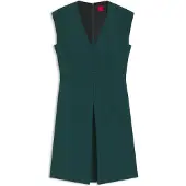 HUGO Kilama 10248776 01 Sleeveless Dress Vert 40 Femme