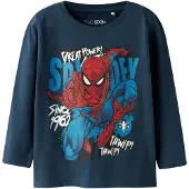 TWO SOON T-Shirt 'Spider-Man' bleu nuit / bleu roi / rouge / blanc