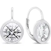 Brilio Silver Boucles d'oreilles élégantes en argent avec zircons transparents EA383W