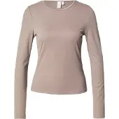 Y.A.S Paloma Long Sleeve T-shirt Beige S Femme
