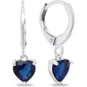 Brilio Silver Silver - Boucles d'oreilles hoop Silver Hearts EA654WB, (Argent)