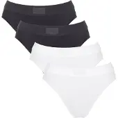 Sloggi Slip noir / blanc
