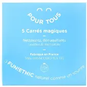 Fun!Ethic Lingettes démaquillantes lavables Hygiène x5
