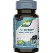 Nature'S Way , Myrtille, Extrait Premium, 60 Gélules Végétaliennes