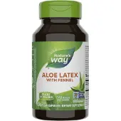 Nature'S Way , Aloe Latex avec Fenouil, 140 mg, 100 Capsules Végétales
