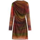 Desigual Robe jaune / vert / orange / noir
