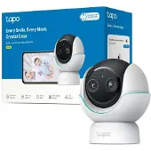 TP-LINK Smart Baby Dual-lens Security Camera Argenté