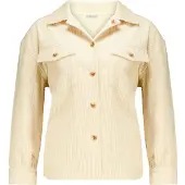 Deeluxe Nildy Long Sleeve Shirt Beige L Femme
