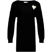 Deeluxe Robes en maille 'Kissy' noir / blanc