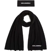 Karl Lagerfeld Écharpe noir / blanc