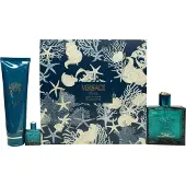 Versace Eros Coffret homme Eau de Parfum 100 ml + gel douche parfumé 150 ml + Eau de Parfum 5 ml