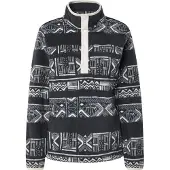 Columbia Benton Springs Printed Snap Half Zip Fleece Noir XS Femme