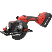YATO Scie circulaire sans fil 140 mm 18 V (2 batteries 4 Ah)