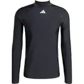 Adidas T-Shirt fonctionnel 'Long Sleeves' noir / blanc