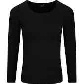 Schiesser Maillot de corps ' Invisible Soft Warming ' noir
