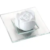 Primavera Diffuseur « Bouton de Rose » avec soucoupe en verre