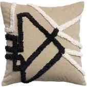 Vivaraise Housses de coussins ANDREA - Beige - 45x45 cm