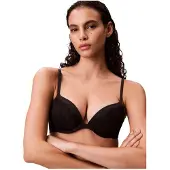 Calvin Klein Lv00qf8442 Push Up Bra Noir 70 / C Femme