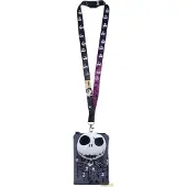 Disney Porte-badge en peluche L’Étrange Noël de Monsieur Jack avec tour de cou, sous licence officielle