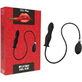 Wild Play - plug anal gonflable - silicone noir