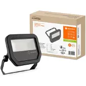 Ledvance Floodlight 20 Noir Projecteur LED 11W/17W WW 3000K 1465LM/2200LM IP66 100ST Al/verre