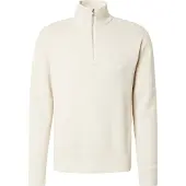 Jack & Jones Milano Stitch Half Zip Sweater Beige XS Homme