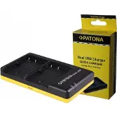 Sony Double chargeur Sony FH50/FV70 (Chargeur de batterie d'appareil photo), Alimentation pour appareil photo, Noir, Jaune