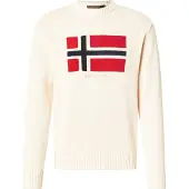 Napapijri Pull-over 'D-Mura C' beige / rouge / noir