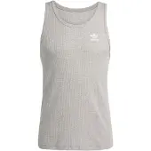 Adidas T-Shirt 'Essentials' gris / blanc
