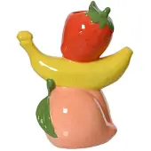 Décoris Vase en porcelaine, 18 cm de haut, pour les fruits