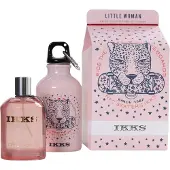 Ikks Coffret : Little Woman Eau de Toilette pour femme 100 ml + flacon en verre rose Little Woman (cadeau)