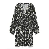 Vero Moda Robe 'VMFANINI' bleu marine / gris clair / olive