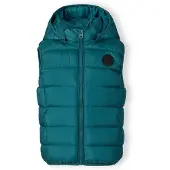 MINOTI Veste de pluie Weste, couleur pétrole, taille 140, pour garçons