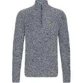 !Solid Pull-over 'SDRicardo' bleu chiné