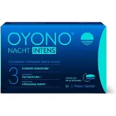 Oyono Nacht Intens Comprimés triphasés avec 1,9 mg de mélatonine, ashwagandha, valériane et lavande, 60 comprimés