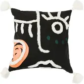 Sema Housses de coussins ARTY - Noir - 45x45 cm