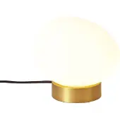 QAZQA Lampe de table design en laiton avec verre opale - Sally